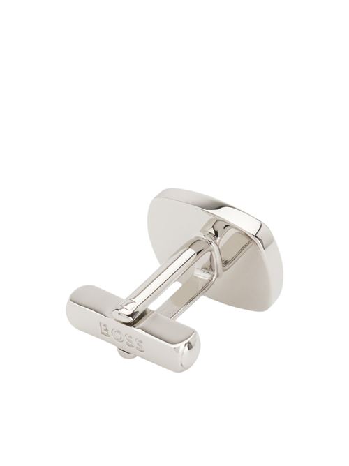 Gemelli smalto nero in acciaio e ottone Hugo Boss | 50538561001